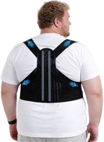 Plus Size Back Brace, Posture Corrector for Women & Men Plus Size, 3XL