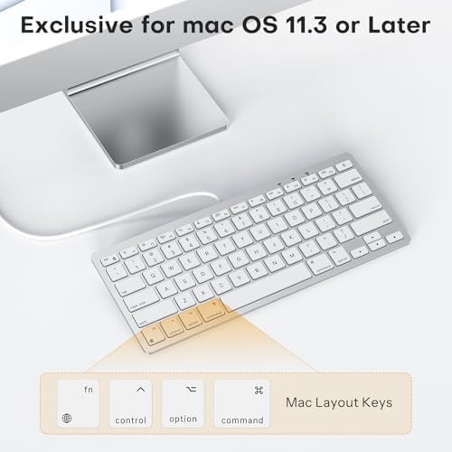 Emetok USB-C & USB-A Wired Keyboard for Mac, Scissor Keys, Desk Mat