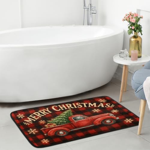 Christmas Door Mat Non-Slip Kitchen Rug Entrance Welcome Mat C-4