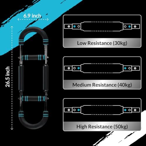 Uptown Twister arm Trainer- Adjustable Resistance (40-140 lbs) Chest Workout Equipment for Men and Women, Forearm Strengthener, Perfect for Home Gym and Calisthenics Equipment Lovers