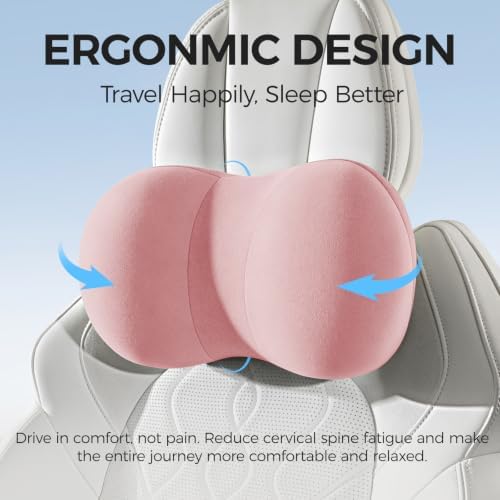 BABUR Car Headrest Pillow, Car Neck Pillow for Pain Relief While Driving