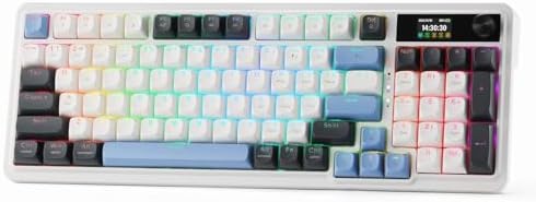 Redragon K719 PRO Wireless 95-Key Gasket Gaming Keyboard, TFT Screen & Knob