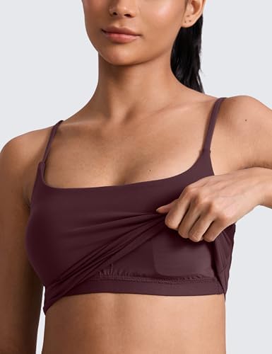 CRZ YOGA Butterlift Scoop Neck Crop Tank Top