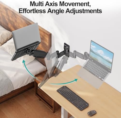 MOUNT PRO Long Laptop Wall Mount, 28" Extended Wall Mount Laptop Holder