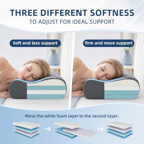 Contour Pillow - Adjustable Softness & Hardness for Ideal Support