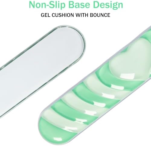 L-SPOUTTO Green Cute Ergonomic Gel Wrist Rest for Mouse and Keyboard