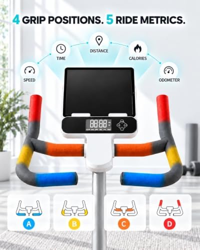 Exercise Bike for Home, Under 20 dB Quiet Magnetic Stationary Bike