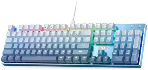 Redragon K556 Wired RGB Mechanical Gaming Keyboard, 104-Key Aluminum Board