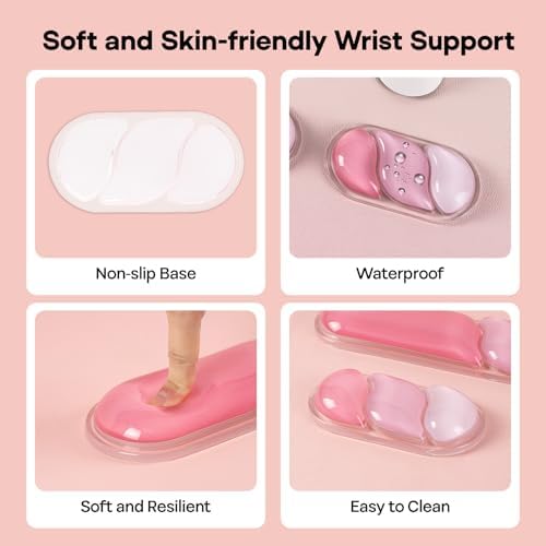 EPOMAKER CloudGel Wrist Rest for Keyboard and Mouse, 2 Pieces