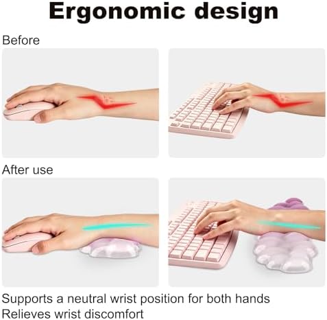 Keyboard Wrist Rest, Ergonomic Wrist Rest for Computer Keyboard, Wrist Pad