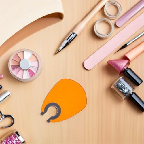 Didiseaon 2Pcs Nail Light Blocking Plate Orange Plastic Eye Protection Shield for Uv Led Gel Curing Lamps Salon and Home Use