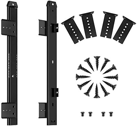 FRMSAET Heavy Duty Under Mount 12/14/16/18 inch Drawer Slides-12 inch Black