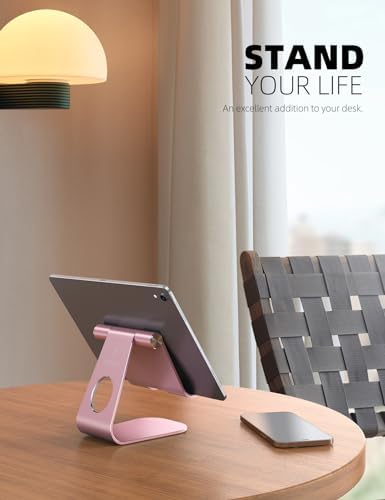 Lamicall iPad Stand Adjustable Tablet Holder, Sturdy Aluminum, Multi-Angle