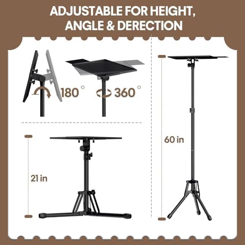 KOOV Projector Stand Adjustable Height 20" to 61"