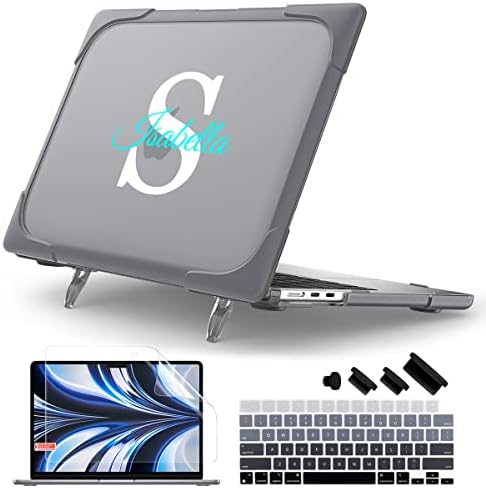 Batianda Custom Name Heavy Duty Case for MacBook Air 13.6 Inch 2026-2022
