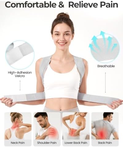 Posture Corrector for Women and Men, Height Adjstable Back Brace