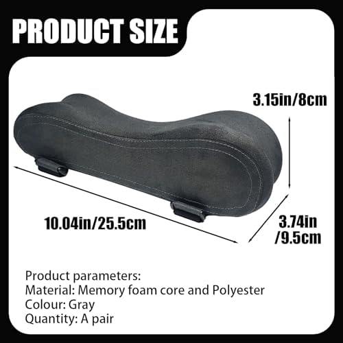 1 Pair Memory Foam Chair Arm Rest Support Pads