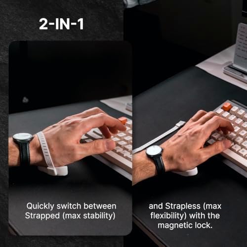 DELTAHUB Carpio G2.0 - Advanced Ergonomic Right-Handed Gaming Wrist Rest for Mouse - Superior Support for Serious Gamers - Anti-Fatigue, Smooth Glide (Large, Right, Pink)