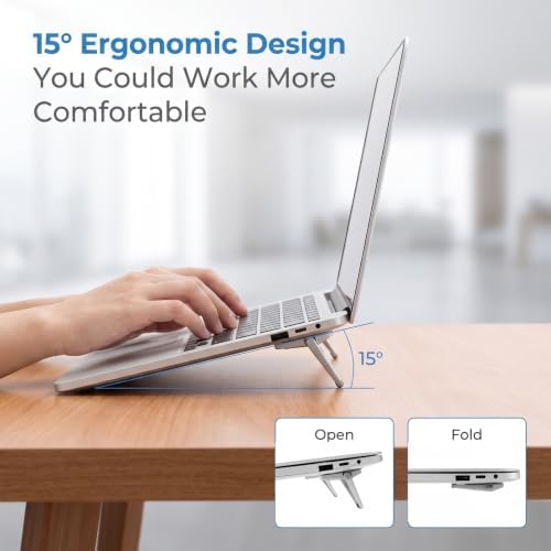 Xthrotsenk 4PCS Laptop Stand Foldable, Portable Keyboard Riser