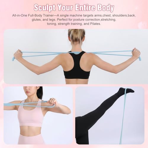 Arm Resistance Bands 8 Shaped Resistance Bands with Handles for Shoulder Back Arm Workout for Yoga Fitness Equipment