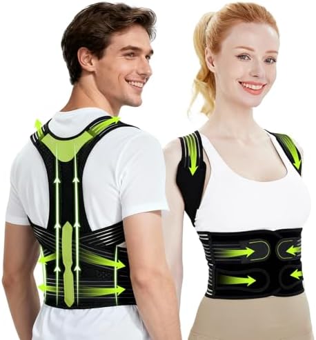 Posture Corrector for Women and Men, Breathable Full Back Brace Support