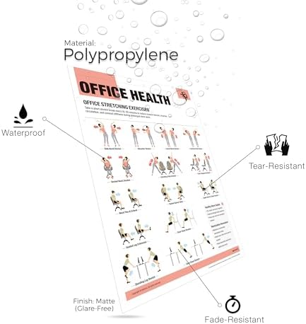 inkfonts Office Stretching Exercises Poster