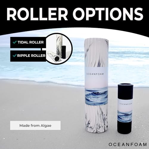Oceanfoam Tidal Roller - Muscle Massage Foam Roller for Exercise (Magenta)