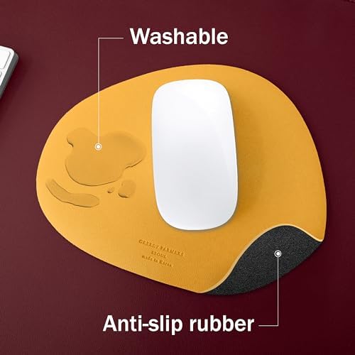 GREEDY FARMERS Mouse pad, Non-Slip Washable Waterproof Computer Mouse pad (Honey Yellow)