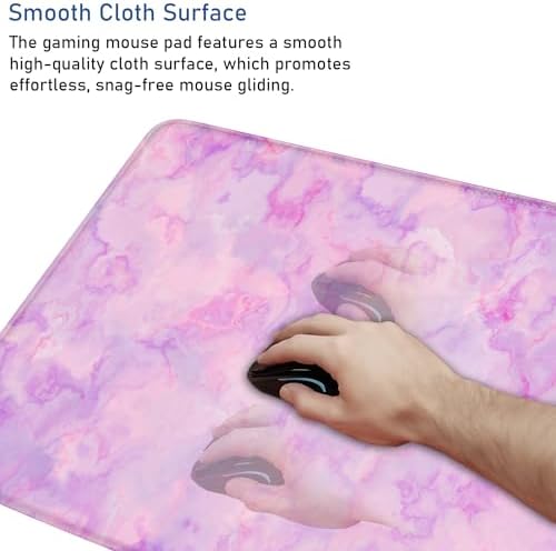 Large Extended Gaming Mouse Pad with Stitched Edges, Waterproof Desk Mat