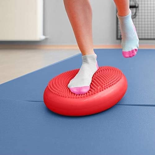 Inflated Stability Wobble Cushion, Yoga Balance Wiggle Seat Pad Disc for Pain Relief, Pelvic Floor Recovery, Rehabilitation Training