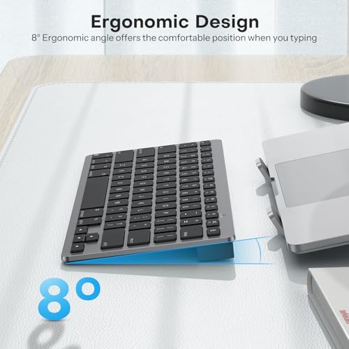 OMOTON Ultra-Slim Wireless Keyboard for Mac (MacOS 10.10+), Compact Size