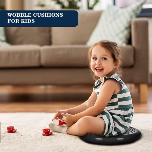 Wobble Cushion，Wiggle Seat，Balance Disc （Extra Thick 34cm/13.4in），for Balance Stability Training, Improve Sitting