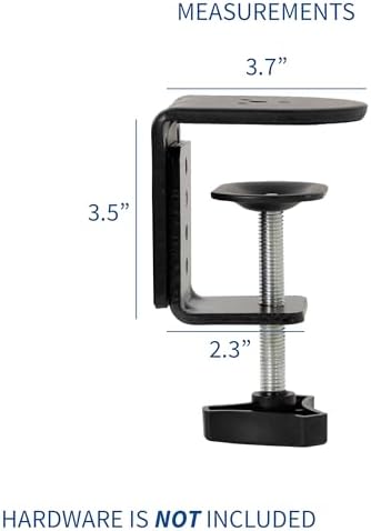 VIVO Heavy Duty Desk Clamp for Monitor Mount Desk Stand, No Scratch Universal Replacement C-clamp, Tabletop Surfaces up to 3.25 inches, Easy Install, Black, PT-SD-CP01A