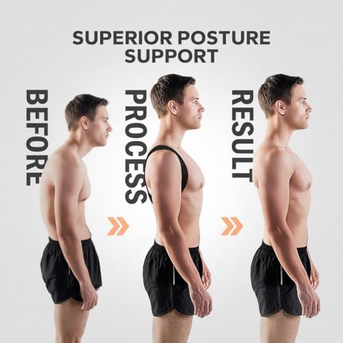 Posture Corrector for Women & Men Adjustable Back Brace for Upper & Lower Back Pain Relief, Spine Alignment & Shoulder Support Breathable Mesh, Improves Posture & Confidence (Medium)