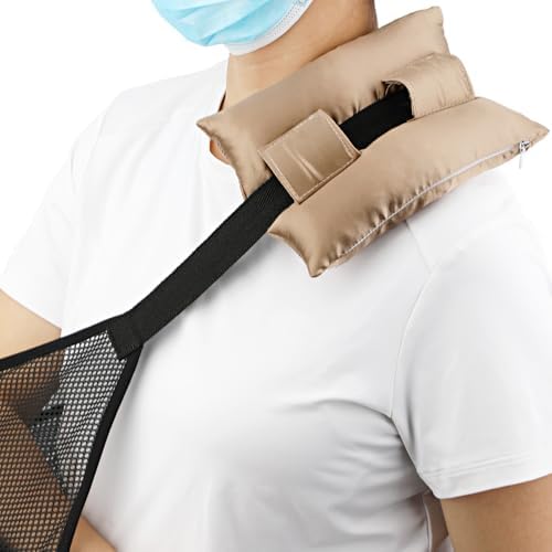 Satin Neck Pad Strap Cushion for Arm Sling Pillow Comfort Support Padding Rotator Cuff Replacemet Surgery Elbow Brace Carry Padded Cover Broken Wrist Hand Injury, Taupe