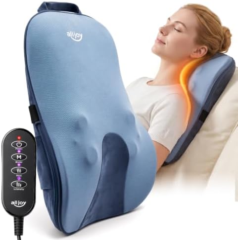 Back Massager with Heat 5D Shiatsu Kneading Neck Massage for Pain Relief