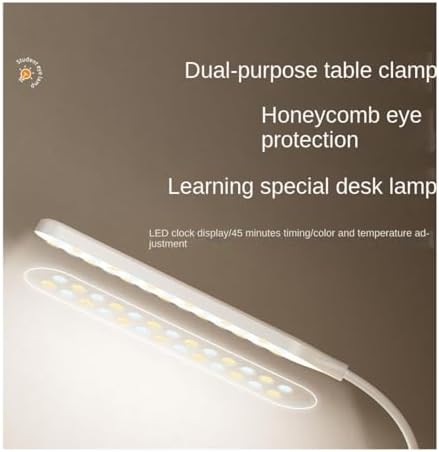 Desk Lamp Dimmable Eye-Protecting Desk Lamp with Adjustable Gooseneck Flexible Eye Care