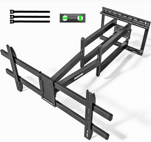monTEK Long Arm TV Wall Mount for Most 43-90 Inch TVs, Up to 132 lbs