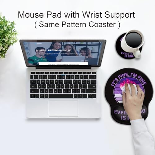 Ergonomic Mouse Pad with Wrist Rest Support,Gel Mouse Pads for Desk