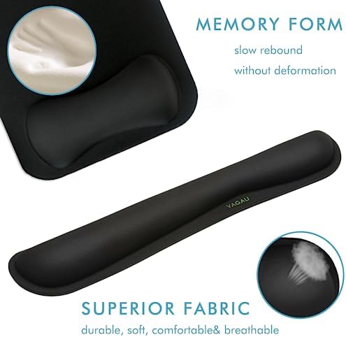 VAGAU Premium Keyboard Wrist Rest and Mouse Pad Wrist Support