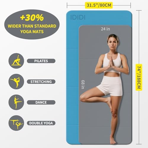 Foldable Yoga Mat Extra Large 74"×31.5"