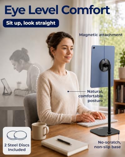 COOPER TabStand Magnetic iPad Stand for Desk, Tablet & iPad Holder Stand