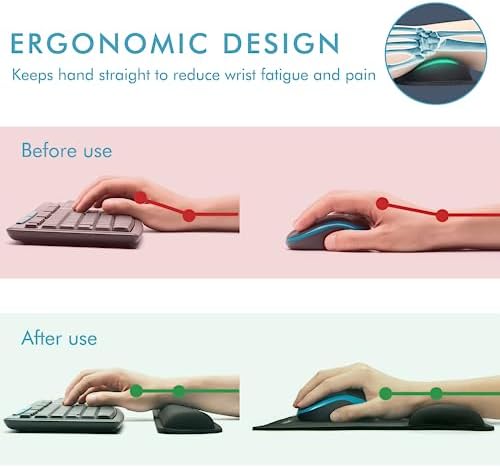 VAGAU Premium Keyboard Wrist Rest and Mouse Pad Wrist Support