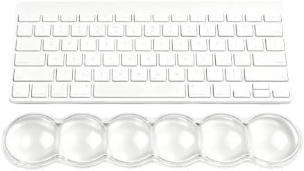 Gel Wrist Rest for Keyboard,Jelly Clear Gel Keyboard Wrist Rest-White