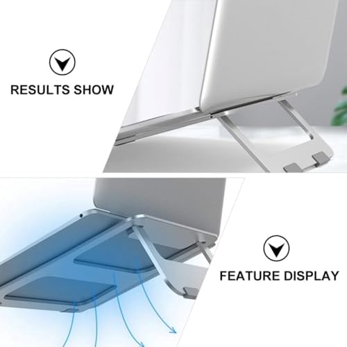 Foldable Aluminum Alloy Laptop Stand Ergonomic with 18 Degree