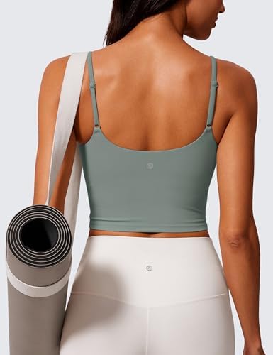 CRZ YOGA Butterlift Scoop Neck Crop Tank Top