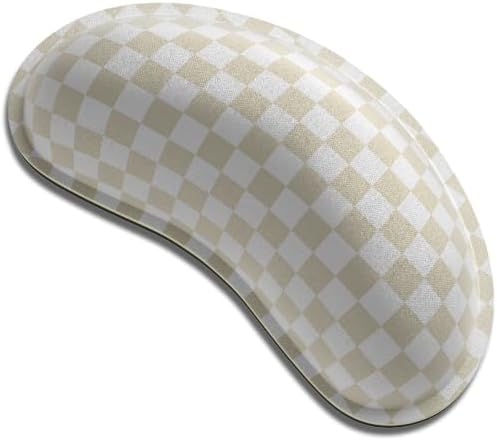 Dapesuom Mouse Wrist Rest, Cute Ergonomic Memory Foam Mouse Wrist for Computer Desk Mats Support, Hand Rest Pad Cushion for Gaming, Office, Laptop, Men, Women, Pain Relief & Easy Typing, Sand