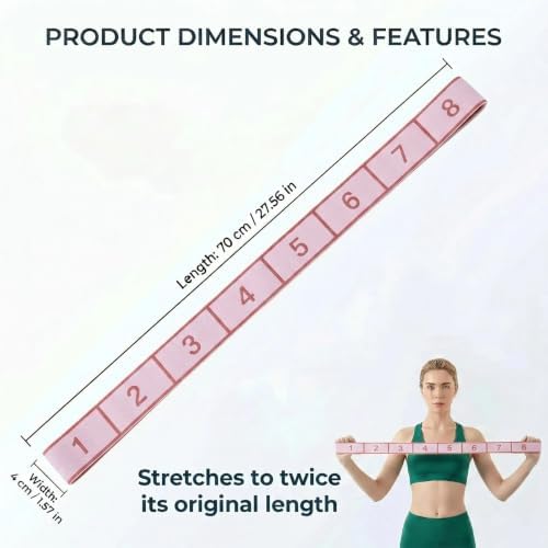 Resistance Bands for Legs: Numbered Stretch Bands for Exercise Yoga