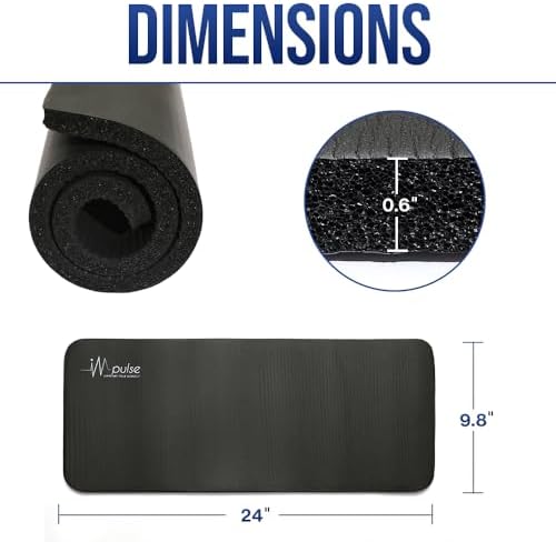 Yoga Knee Pads Cushion - Extra Thick 1 Inch (25mm) Workout Mat Cushion