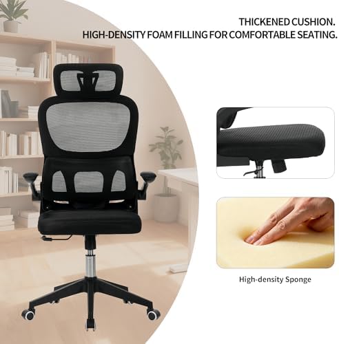 Ergonomic Office Chair, 135° Reclining Office Chair with Lumbar Support